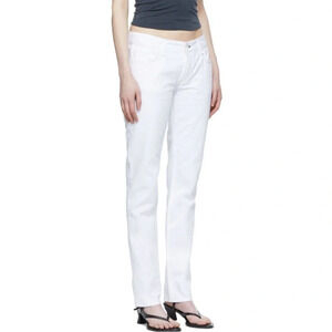 RAG & BONE Piper Low Rise Straight Jeans in Bright White